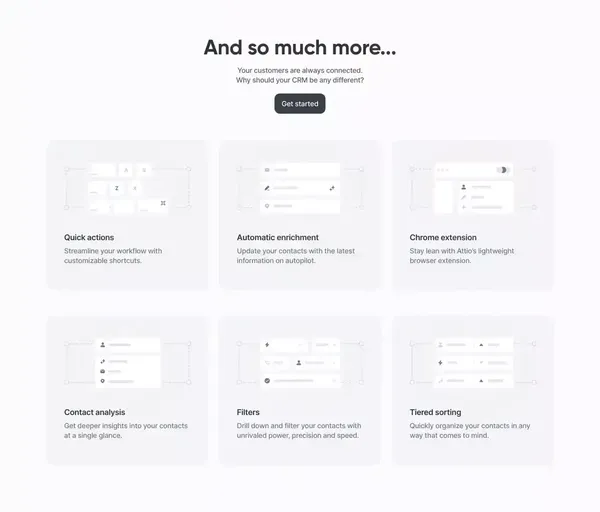 Attio: Customer relationship magic - Landing design inspiration