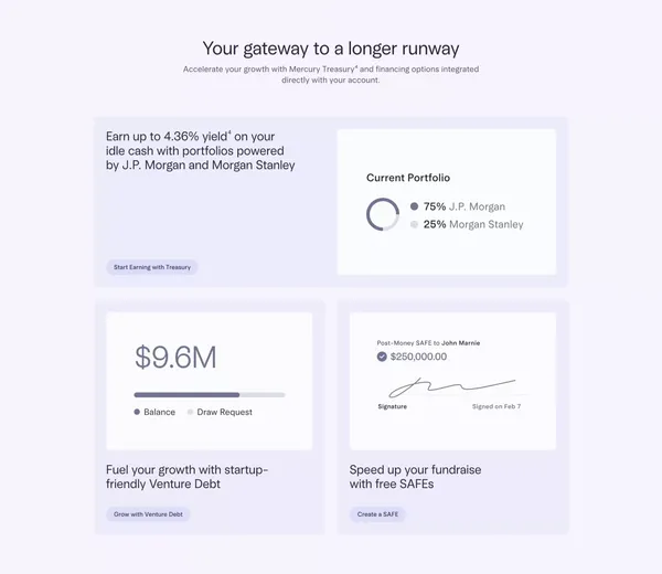 Online Business Banking For Startups & Small Businesses | Financial Workflows - Landing design inspiration