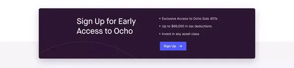 Ocho - Building Wealth for Business Owners - Landing design inspiration