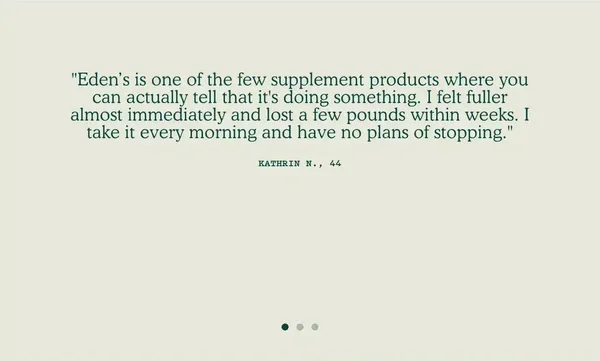 Eden's — Synbiotic Gut Health Supplements For A Healthier You - Landing design inspiration