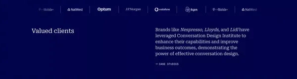 Conversation Design Institute | CDI Academy - Landing design inspiration