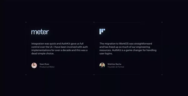 AuthKit by WorkOS - Landing design inspiration