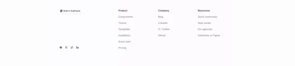 Subframe – The best way to build UI, fast. - Landing design inspiration