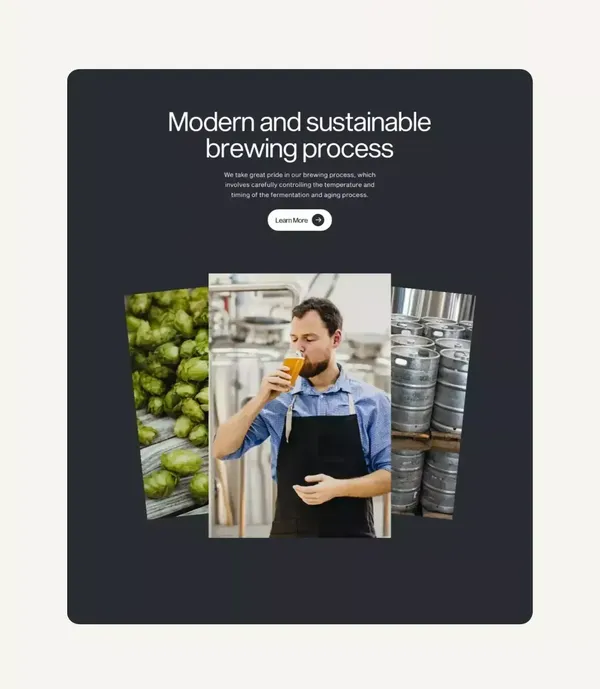 Angle Brewery | High-Quality Brews for Beer Lovers - Landing design inspiration