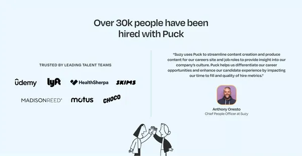 Puck - Find your People - Landing design inspiration