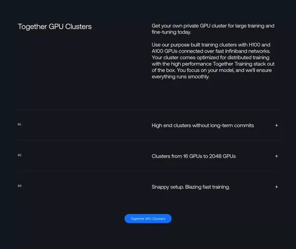Together AI - Landing design inspiration