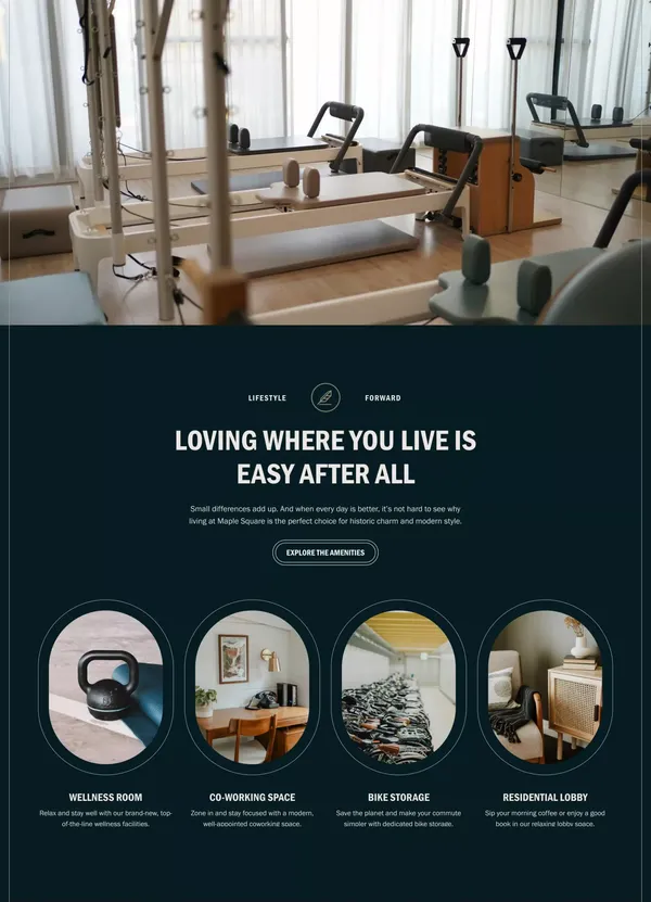 Maple Square | Home - Landing design inspiration