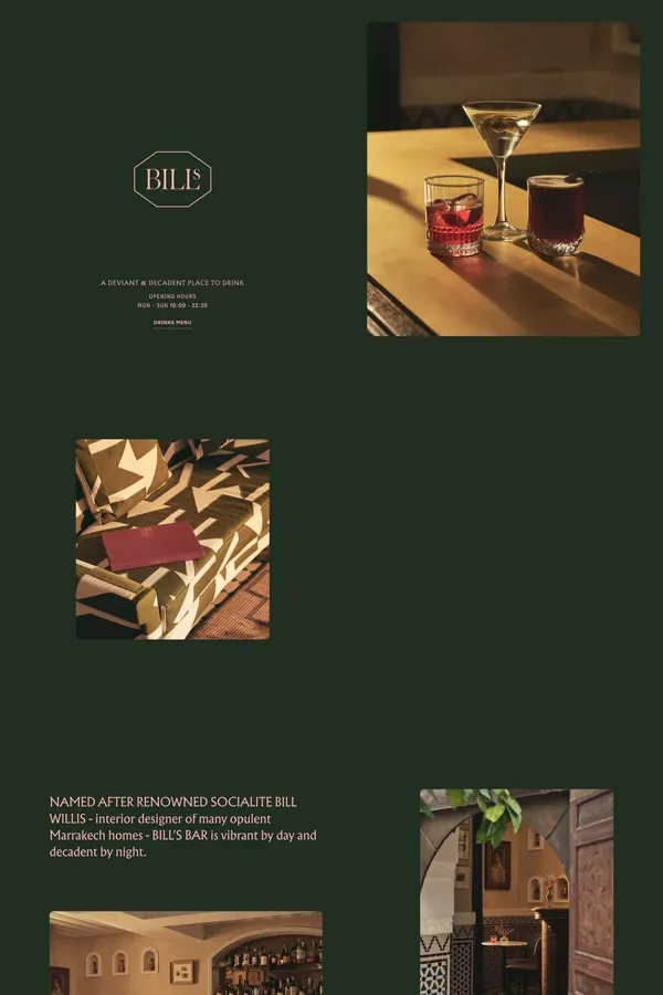 IZZA Marrakech - Landing design inspiration