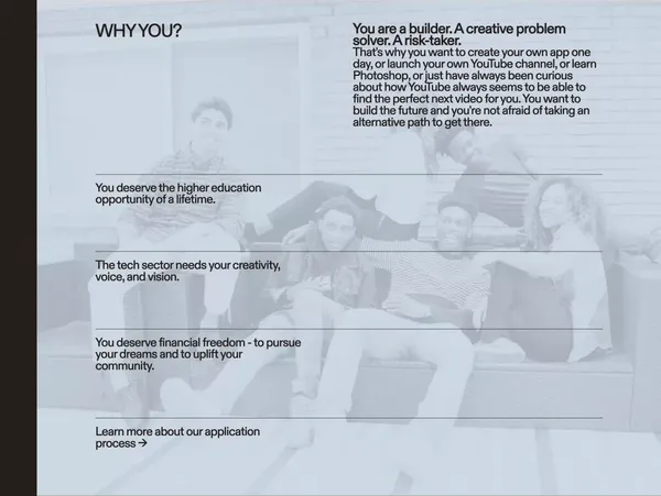 The Marcy Lab School - Landing design inspiration