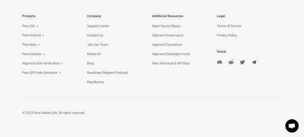 Pera Algo Wallet – Simply the best Algorand wallet. - Landing design inspiration