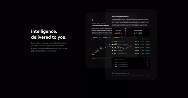Fey: Make better investments. - Landing design inspiration