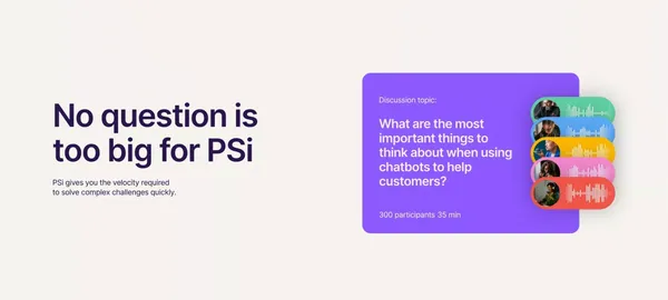 Qualitative Research Made Easy - PSi - Landing design inspiration