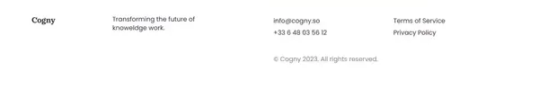 Cogny - Landing design inspiration