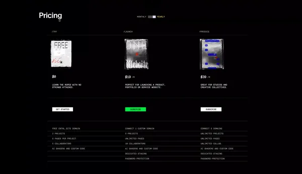 Control | Design websites - Landing design inspiration