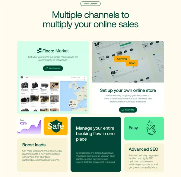 Flecto - Unlock your Rental Business and Access New Customers | - Landing design inspiration