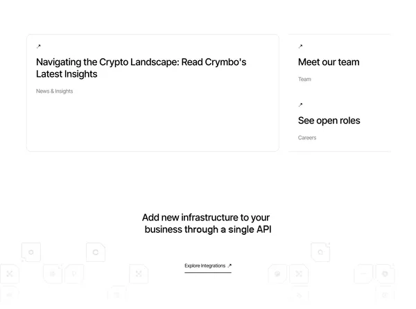Crymbo - Build brilliant digital asset operations, fast. - Landing design inspiration