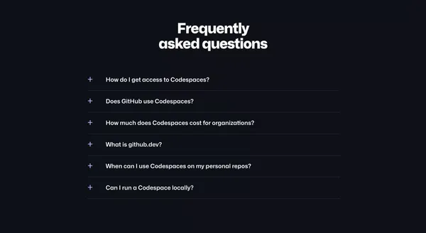 GitHub Codespaces · GitHub - Landing design inspiration