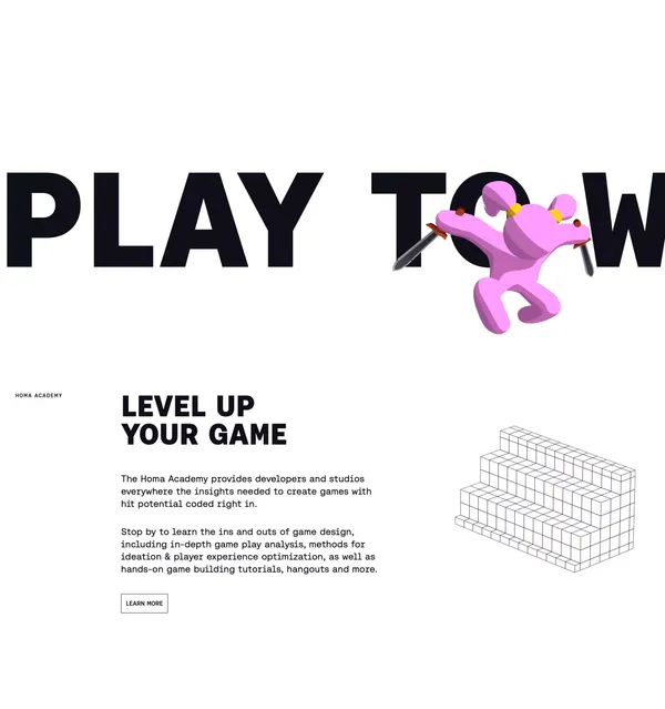 Homa | Game the system - Landing design inspiration