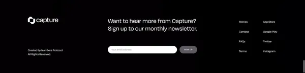Capture App | The First Decentralized Web3 Camera - Landing design inspiration