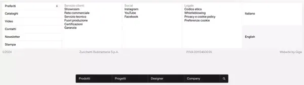 Zucchetti  Design - Landing design inspiration
