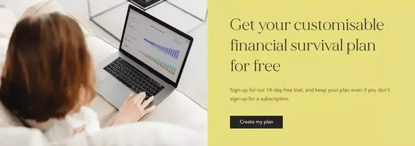 The Strategic Financial Planning Tool | gini - Landing design inspiration