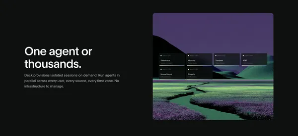 Deck — Design and Deploy Computer Use Agents - Landing design inspiration