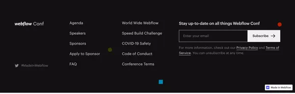 Webflow Conf 2022 | Webflow - Landing design inspiration