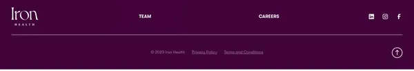 Iron Health | A virtual extension of the OBGYN - Landing design inspiration