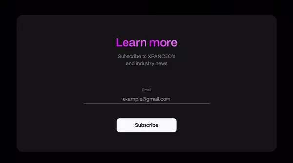 XPANCEO | eXtended Computing (XC) contact lenses - Landing design inspiration