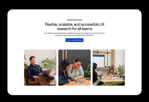 UX Research & Design Testing Platform | Optimal Workshop - Landing design inspiration