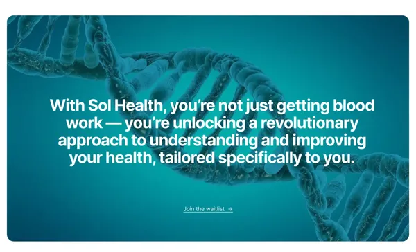 Sol Health — Your Personalized Health Co-Pilot - Landing design inspiration