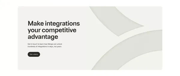 Merge - One Unified API for all HR, Payroll, Accounting, Ticketing, CRM, ATS, and File Storage Integrations. - Landing design inspiration