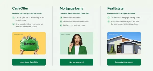 Better Mortgage | Simple, Online Mortgage - Landing design inspiration