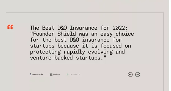 Founder Shield | Risk Management for High-Growth Companies - Landing design inspiration