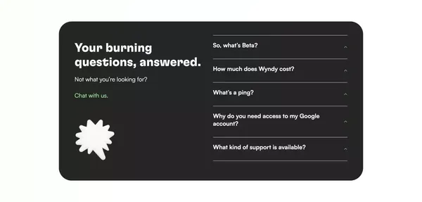 Wyndy | Relationship management — the Wyndy way - Landing design inspiration