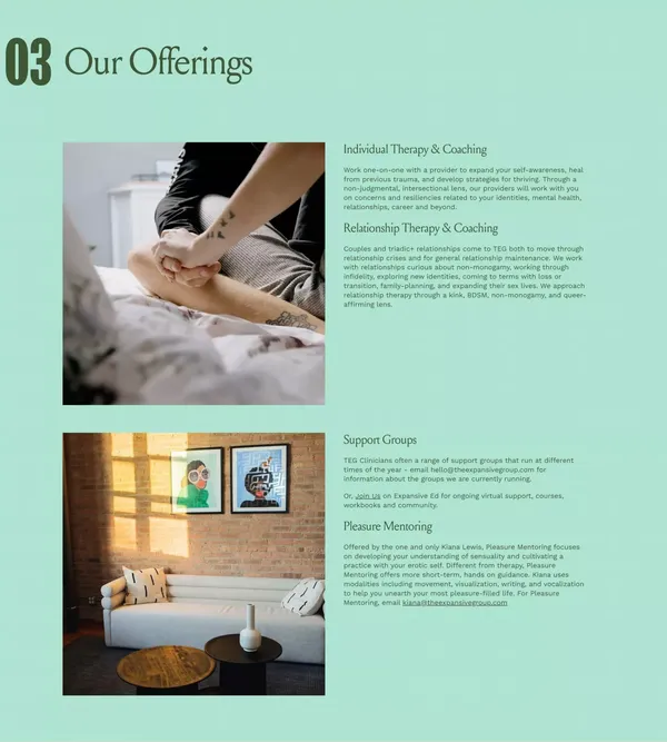 LGBTQ Counseling & Gender Therapy | The Expansive Group - Landing design inspiration