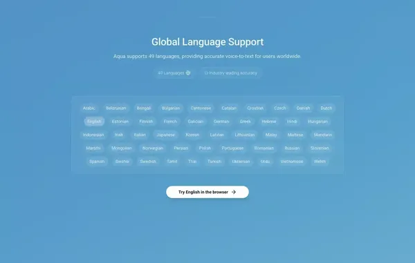 Aqua Voice - Fast Voice Input for Mac and Windows - Landing design inspiration