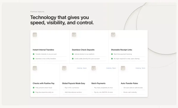 Crescent: High interest business banking with maximum protection - Landing design inspiration