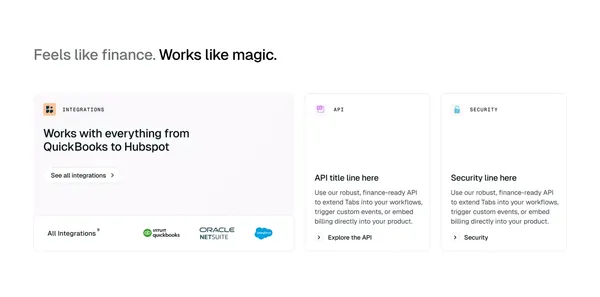 Revenue Automation for B2B: Streamline with Tabs | Tabs - Landing design inspiration