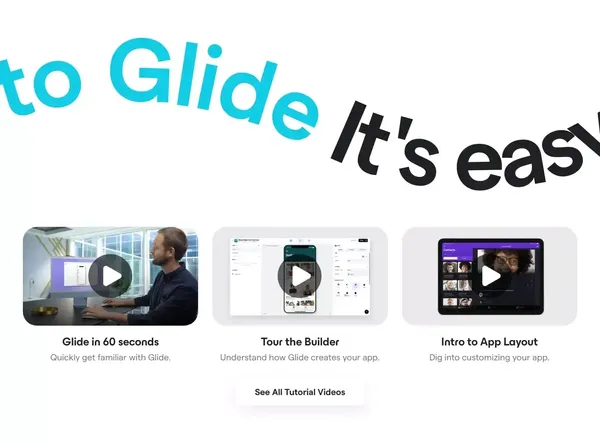 Glide – Create apps & websites without code. - Landing design inspiration