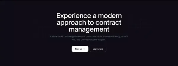 AI-Powered Contract Intelligence - Landing design inspiration