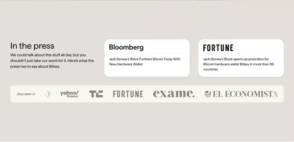 Bitkey: Self-custody bitcoin wallet - Landing design inspiration