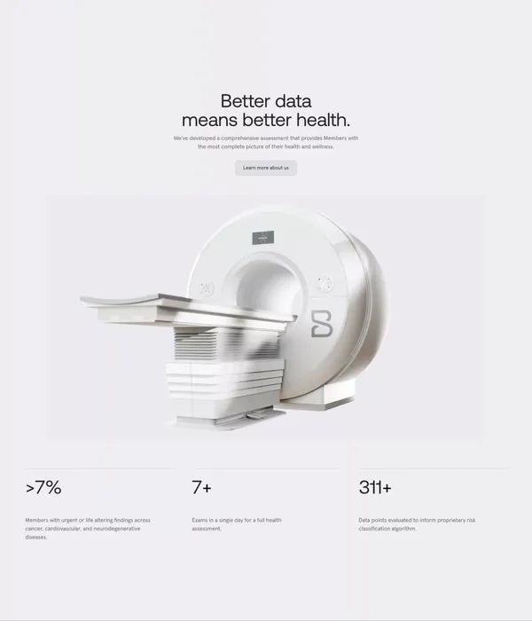 Biograph - Landing design inspiration