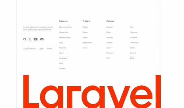 Laravel - The PHP Framework For Web Artisans - Landing design inspiration