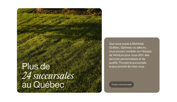 Vertdure, Quebec's #1 Lawn Care Company - Landing design inspiration