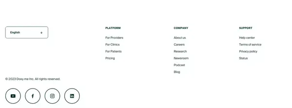 The Simple, Free, and Secure Telemedicine Platform | Doxy.me - Landing design inspiration