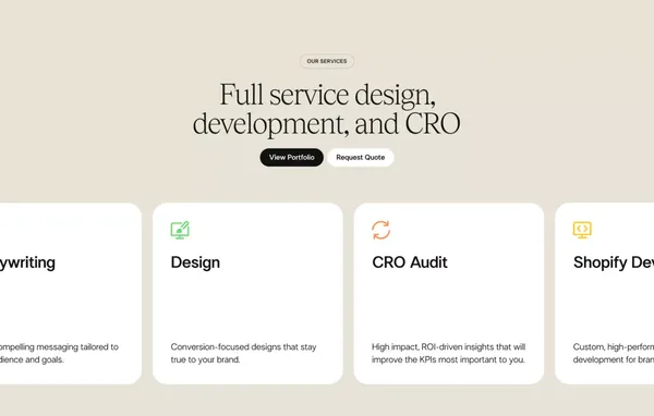 Flourish Commerce - Website optimization for top-performing eCommerce brands - Landing design inspiration