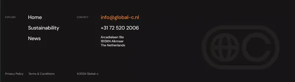 Global-c | Inflight food packaging - Landing design inspiration