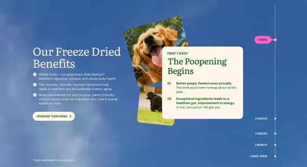 Radically Better Nutrition | Get Joy Food - Landing design inspiration