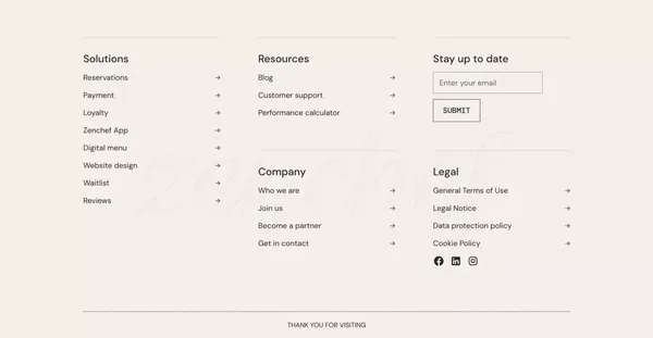 Restaurant software and restaurant management application - Landing design inspiration
